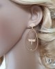 gold earrings made of stainless steel